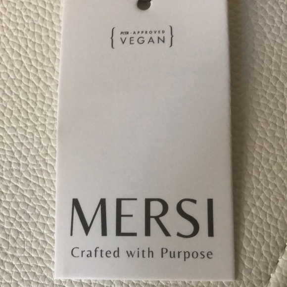 NWT MERSI Studded Vegan Faux Leather Crossbody w/ 2 Straps - Picture 8 of 10